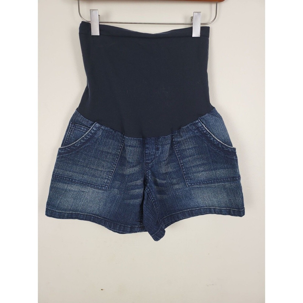 Oh Baby By Motherhood Maternity Shorts Small Womens High Waist Medium Wash